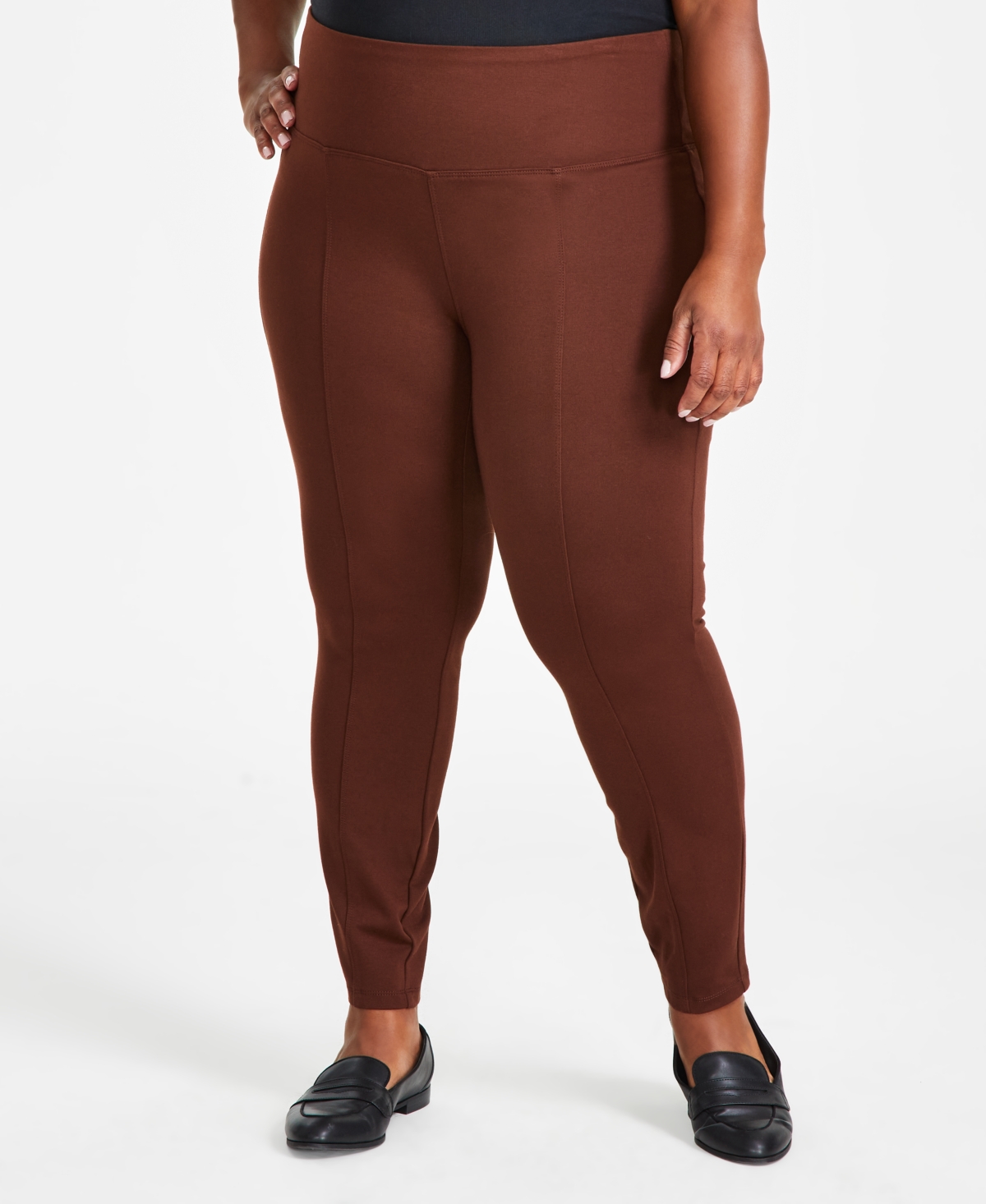 Style & Co Plus Size Pull-On Ponte Knit Pants, Created for Macy's