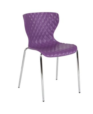 Contemporary Design Accent Dining Plastic Stack Chair