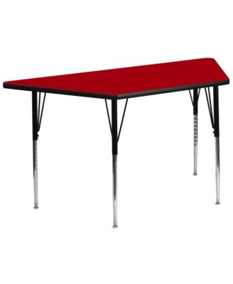29X57 Trapezoid Laminate Adjustable Activity Table