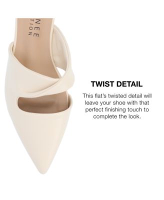 Women's Enniss Twist Cutout Pointed Toe Mules