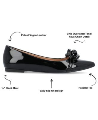 Women's Clareene Chain Pointed Toe Flats