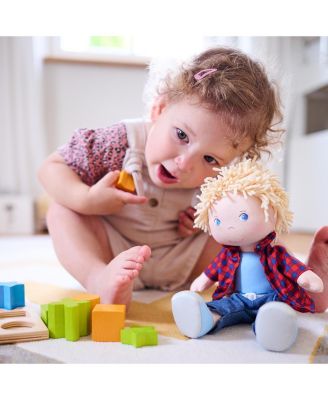 Nick 12" Soft Boy Doll with Blonde Hair and Embroidered Face