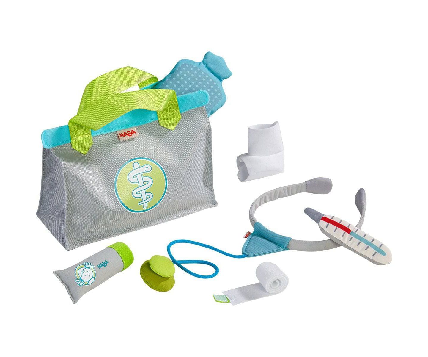 Детские куклы Haba Doctor Set 8-Piece Doll Accessories, Ages 3+ — фото 1
