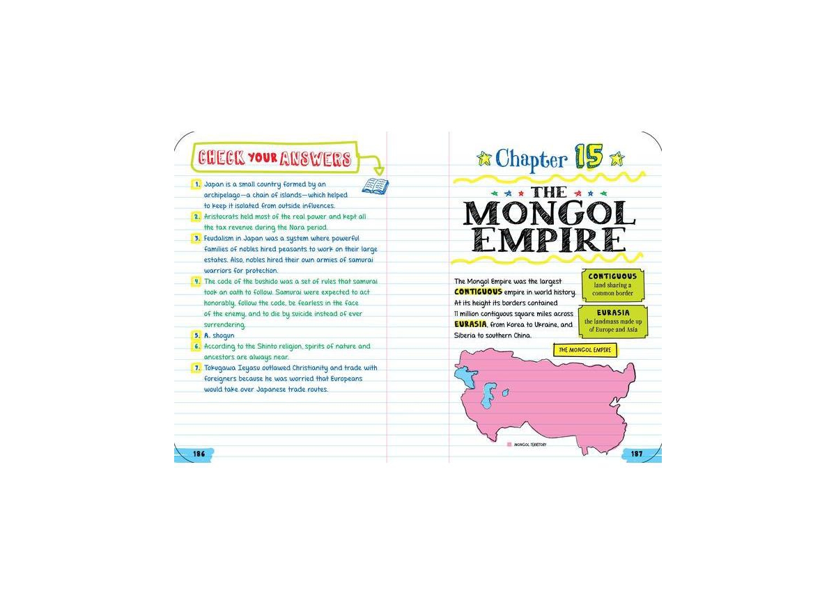 Everything You Need to Ace World History in One Big Fat Notebook, 2nd Edition- The Complete Middle School Study Guide by Workman Publishing