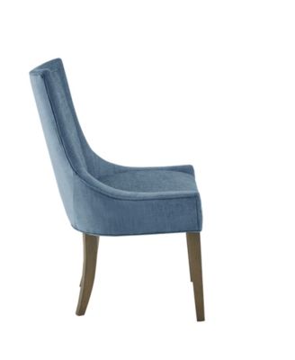 Ultra Traditional Fabric Upholstered Swoop Back Dining Side Chair, Set of 2