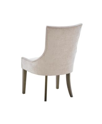 Ultra Traditional Fabric Upholstered Swoop Back Dining Side Chair, Set of 2