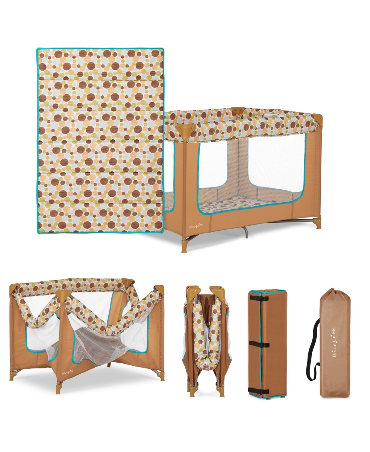 Dream On Me Baby Zodiak Portable Play Yard With Carry Bag And Shoulder Strap