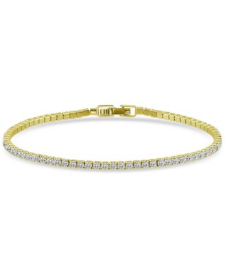 Cubic Zirconia Tennis Bracelet in Sterling Silver