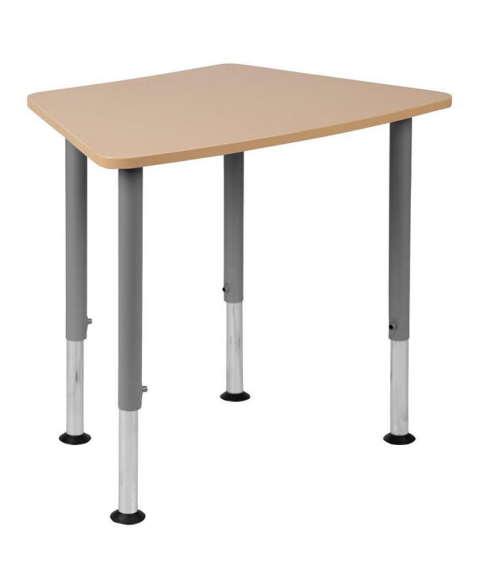 EMMA+OLIVER Hex Collaborative Adjustable Student Desk Home And