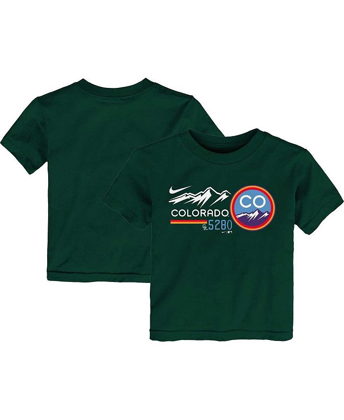 Toddler Nike Hunter Green Colorado Rockies City Connect Graphic T-Shirt Size: 2T