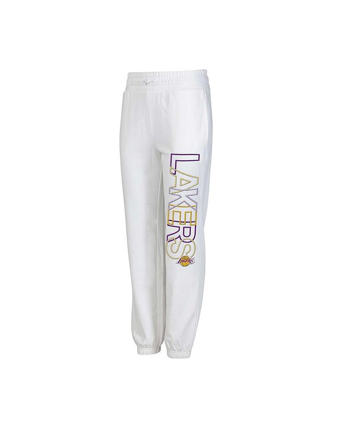 Women's Concepts Sport White Los Angeles Lakers Sunray Pants Size: Small