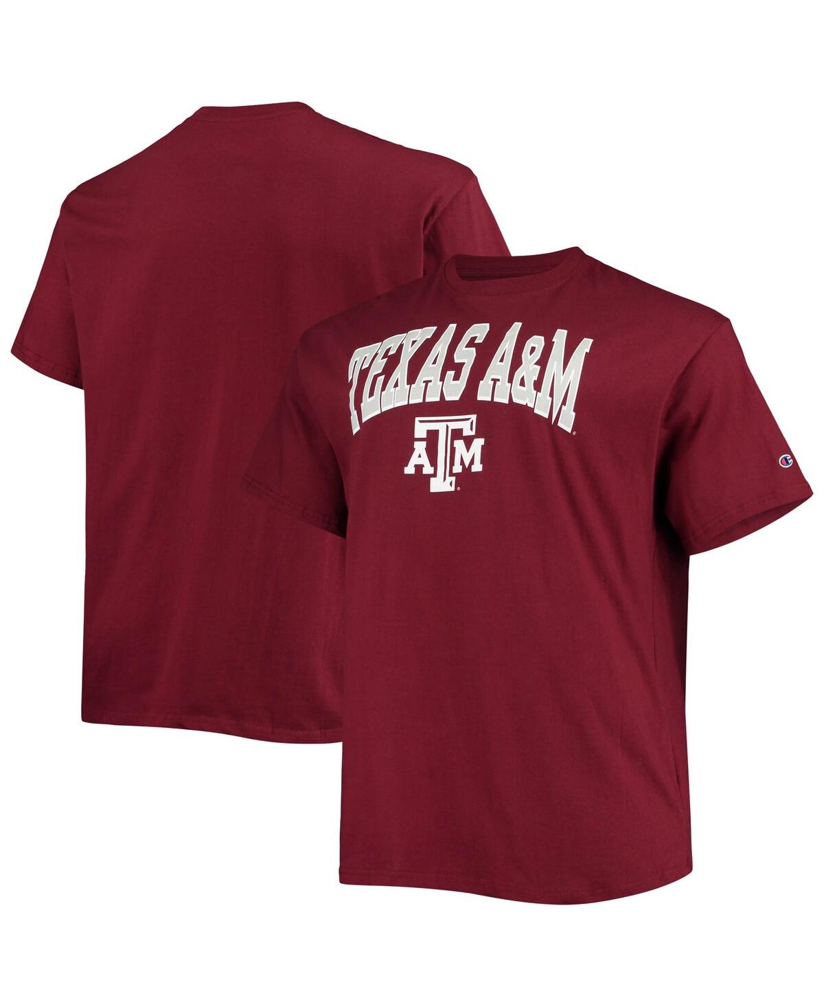 Men's ChampionTexas A&M Aggies Big and Tall Arch Over Wordmark T-shirt - Maroon