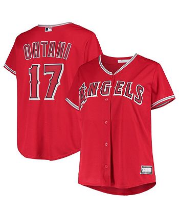 Men's Shohei Ohtani Red Los Angeles Angels Big & Tall Name & Number T-Shirt