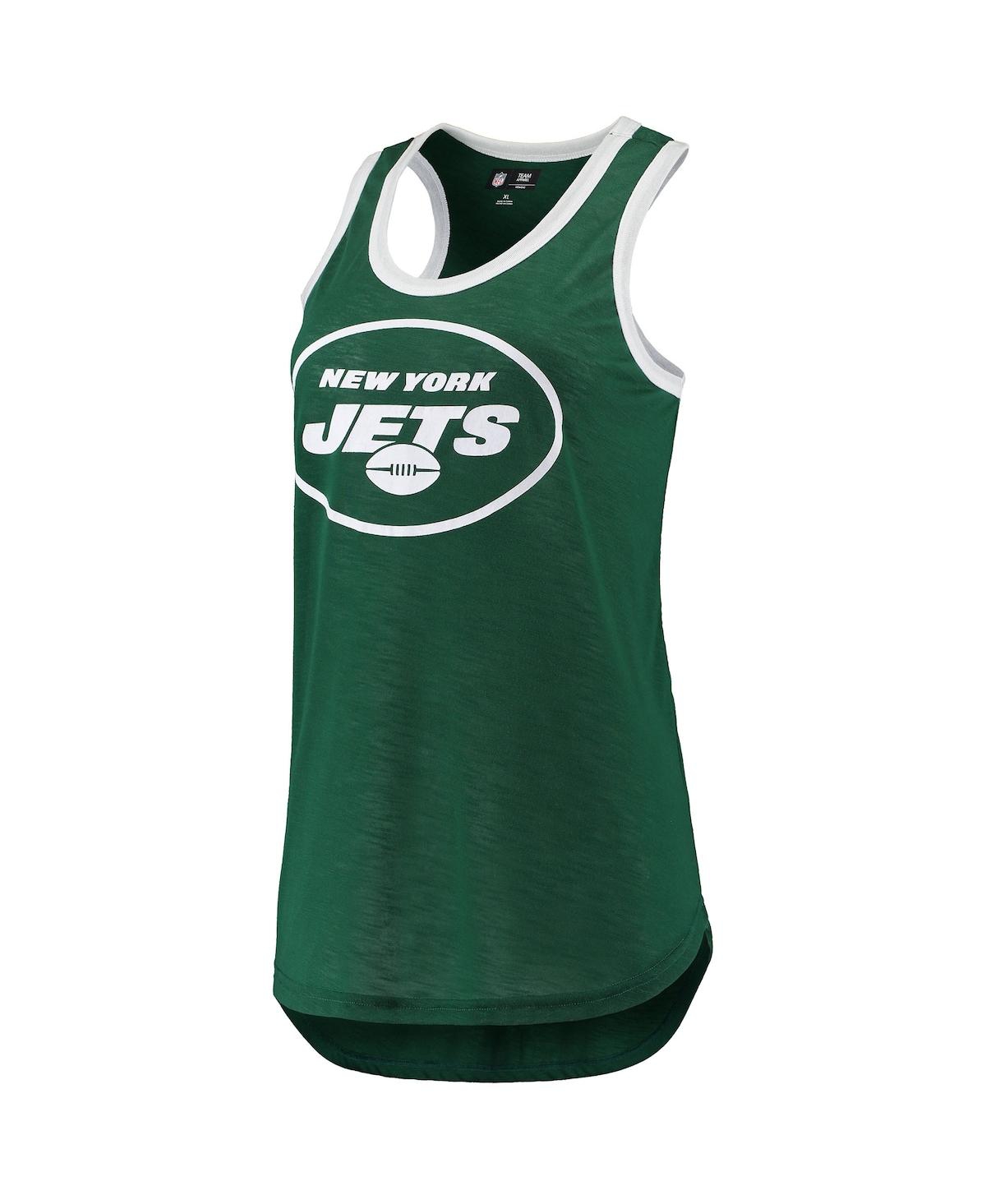 Shop G-iii 4her By Carl Banks Women's  Green New York Jets Tater Tank Top