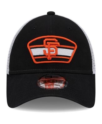 Men's Black, White San Francisco Giants Logo Patch 9FORTY Trucker Snapback Hat