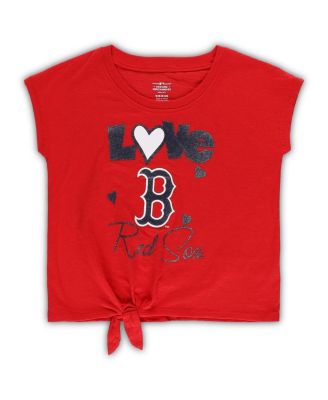 Little Girls Navy, Red Boston Red Sox Forever Love Tri-Blend T-shirt and Leggings Set