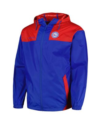 Men's Royal Philadelphia 76ers Big and Tall Flash Forward Challenger Omni-Shade Full-Zip Hoodie