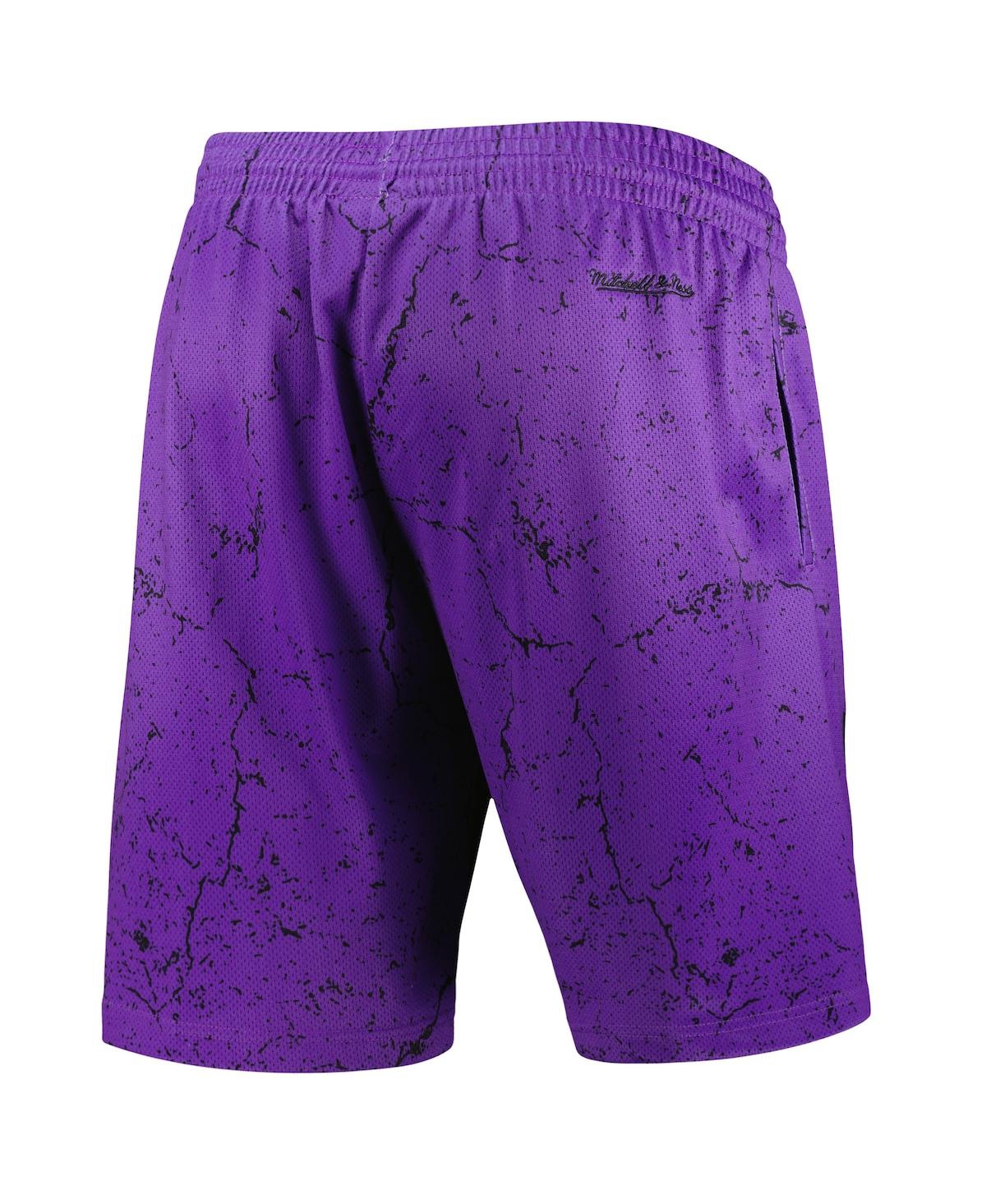 Mitchell & Ness Men's  Vince Carter Purple Toronto Raptors Hardwood Classics Player Burst Shorts In Purple