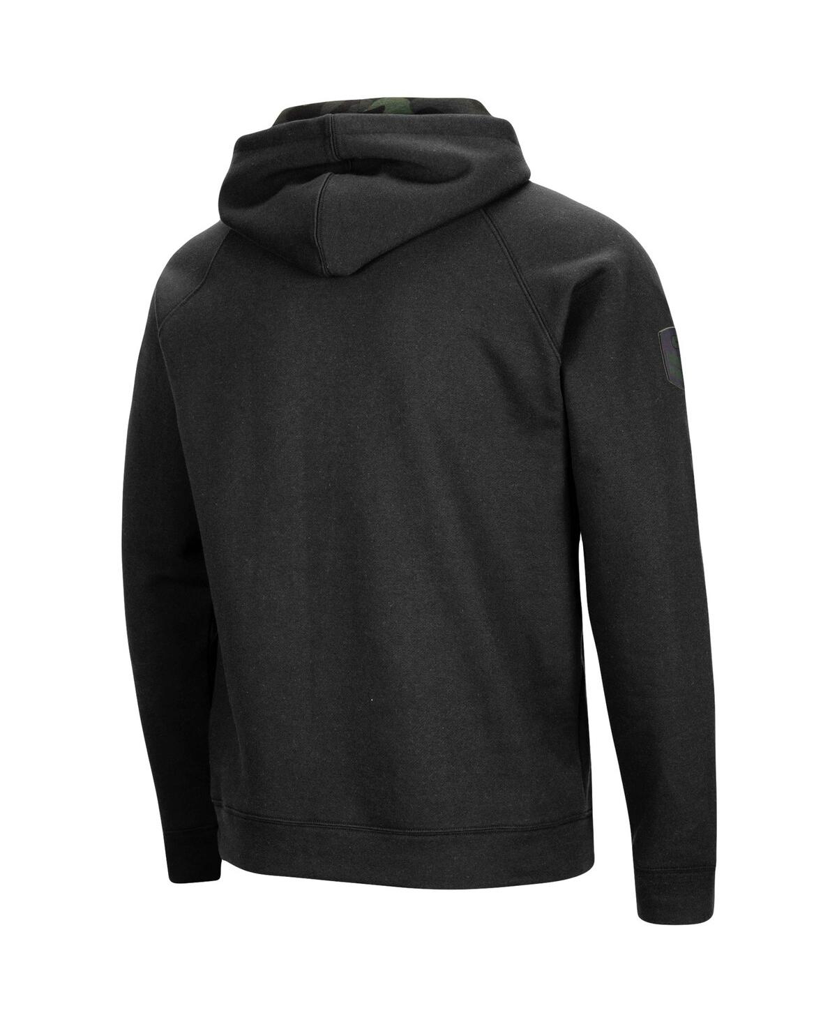 Colosseum Men's  Black Notre Dame Fighting Irish Oht Military-inspired Appreciation Camo Pullover Hoo In Black