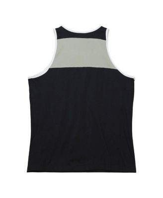 Men's Black, Silver Las Vegas Raiders Heritage Colorblock Tank Top