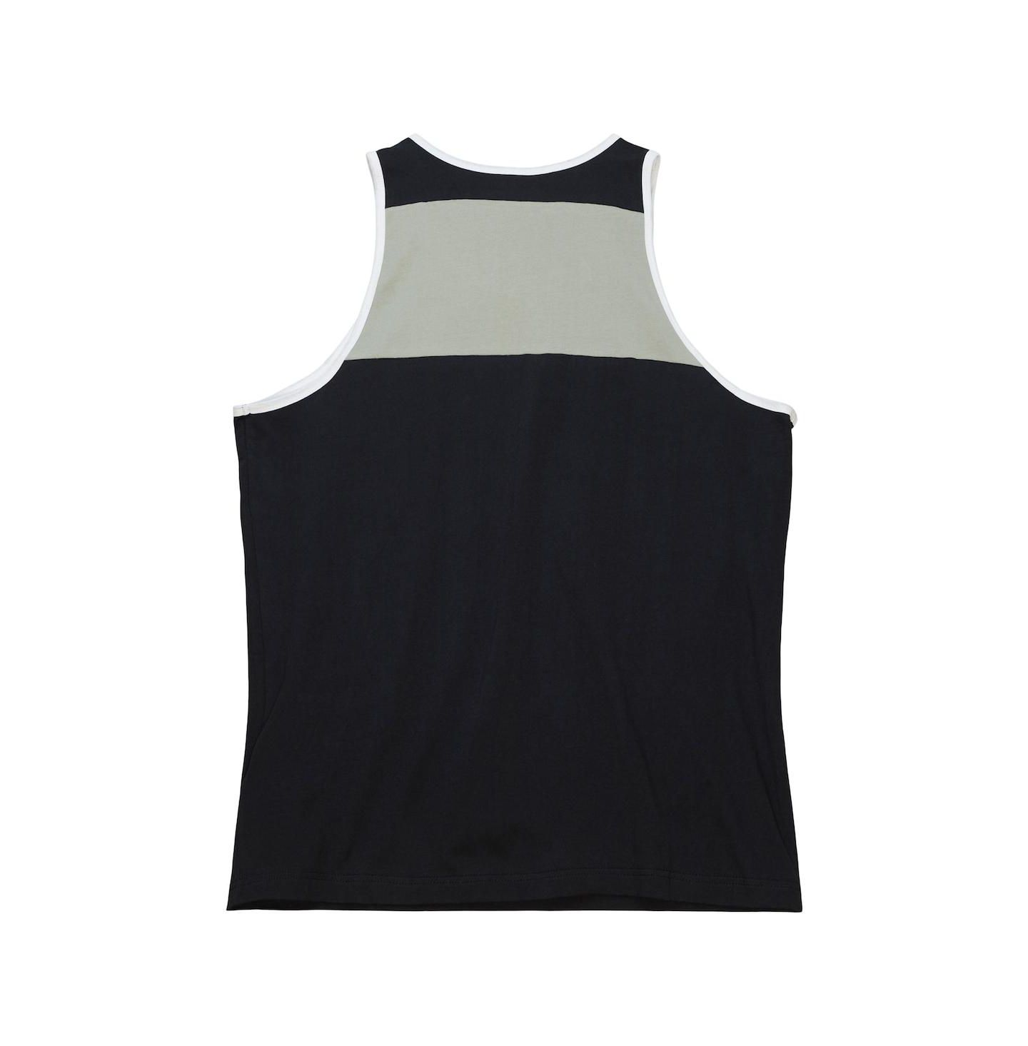 Мужской топ Mitchell & Ness Black, Silver Las Vegas Raiders Heritage Colorblock — фото 4