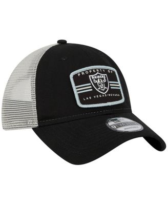 Men's Black Las Vegas Raiders Property Trucker 9TWENTY Snapback Hat