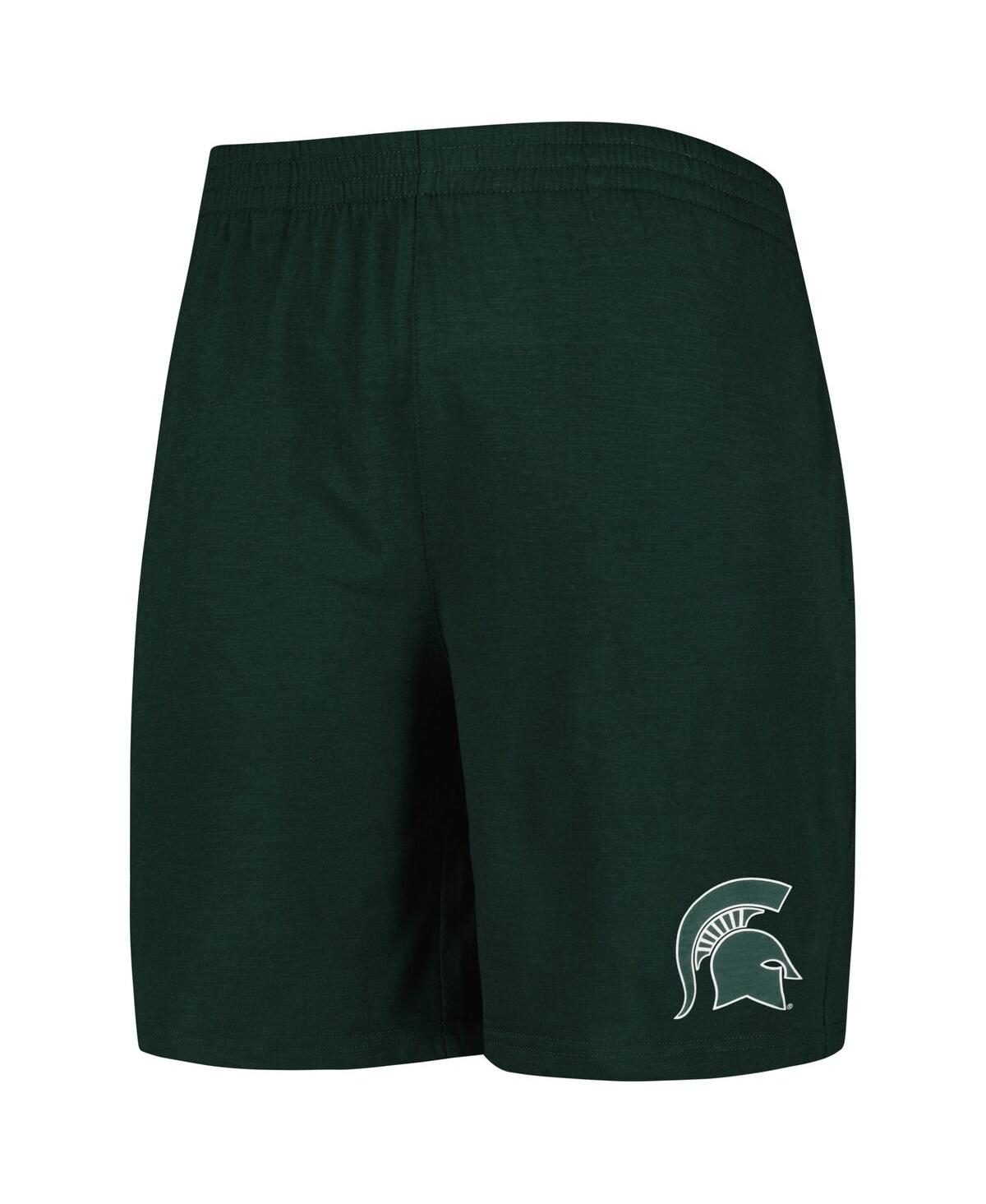 Men's Concepts Sport White Michigan State Spartans Downfield T-shirt and Shorts Set - White