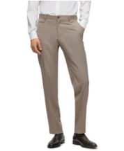 Slim Fit Wool Tweed Suit Pants