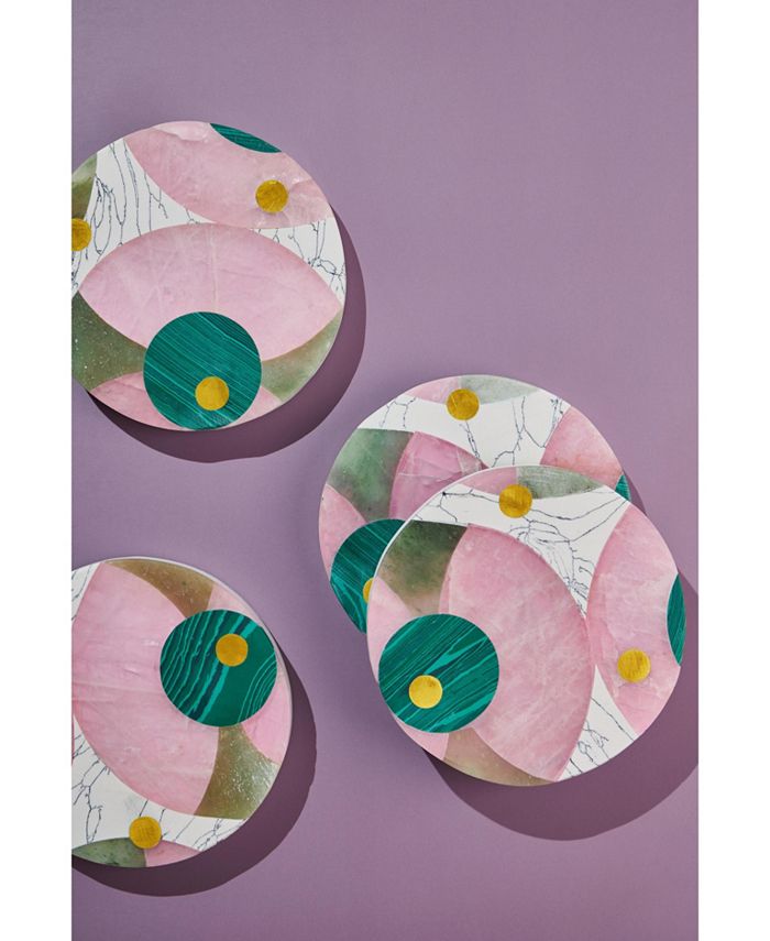 GAURI KOHLI Brilliance Marble Coasters, Set of 4 Macy's