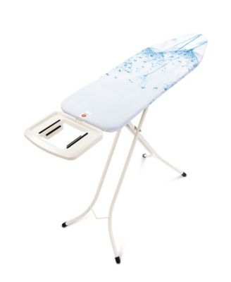 Ironing Board B, 49 x 15&amp;quot;, 124 x 38 Centimeter - Solid Steam Iron Rest, 0.9&amp;quot; 22 Millimeter White Frame