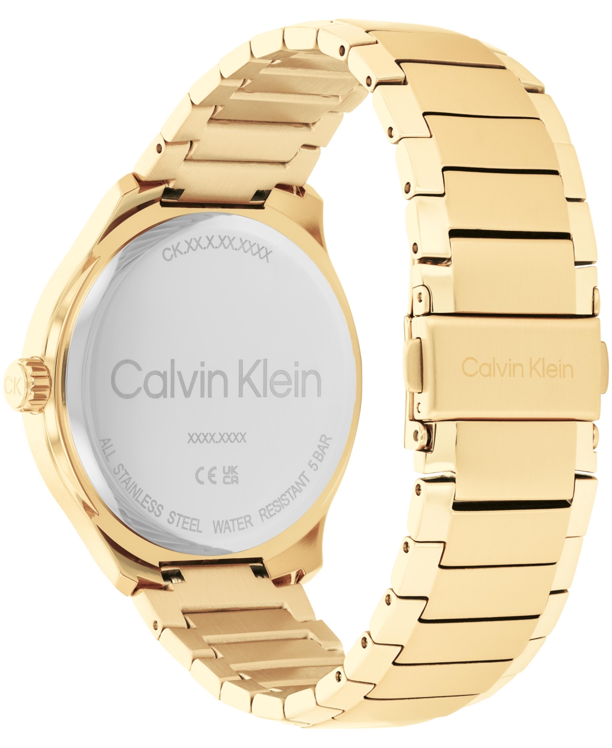 Calvin Klein Men's 3H QuartzTone Stainless Steel Bracelet Watch 43mm - Gold