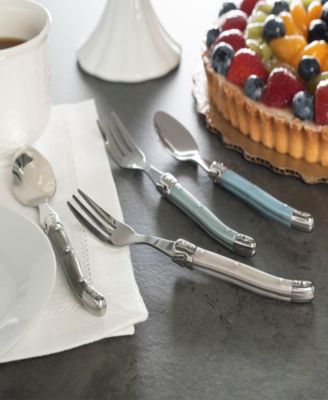 Laguiole Cocktail or Dessert Spoons and Forks, Set of 8