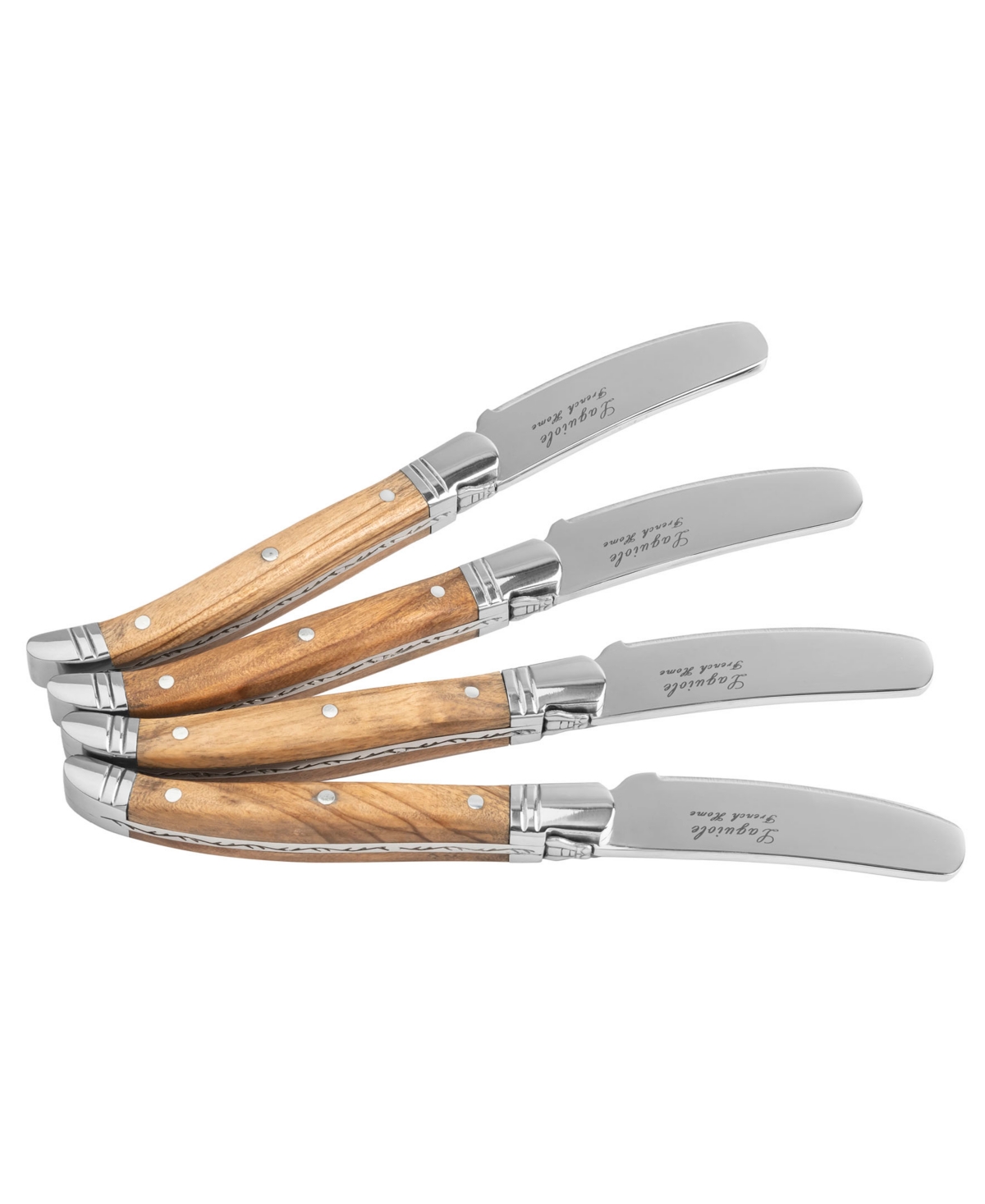French Home Connoisseur Laguiole Set of 4 Spreaders with OliveHandles - Wood