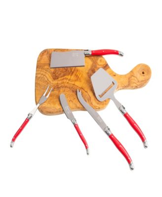 Laguiole 5 Piece Cheese Knife, Fork and Slicer Set