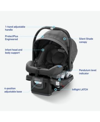 SnugRide DLX Baby Car Seat Featuring Load Leg Technology