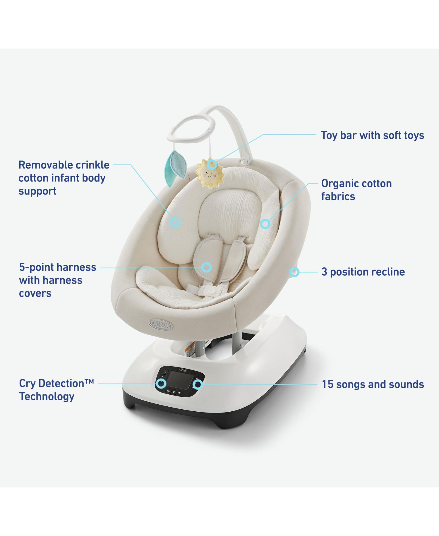 Baby SmartSense Swing with Cry Detection Technology