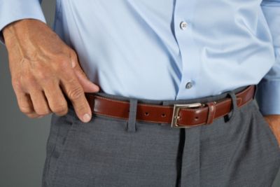 TRAFALGAR Трафальгар Мужской классический ремень из кожи Кортина толщиной 30 мм