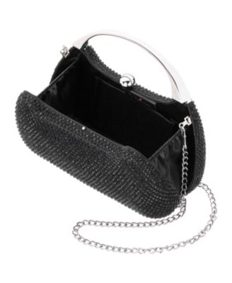 Crystal Minaudiere with Metal Handle