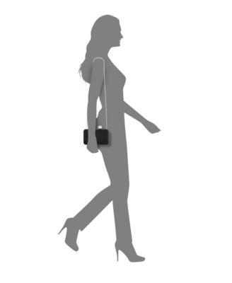 Satin Minaudiere Crystal Clasp Clutch