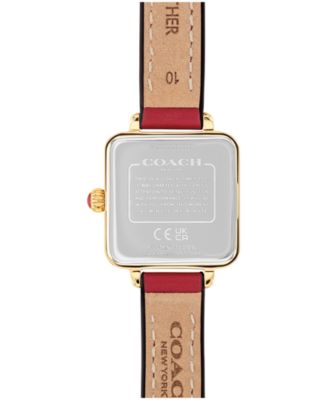 NEW Coach Red Signature Bangle Watch Coach 14502171 Boyfriend Small Multi-function Watch with Red  main image 3