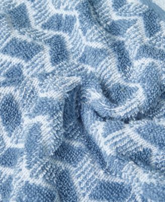 Zane Chevron Cotton Terry 6 Piece Towel Set