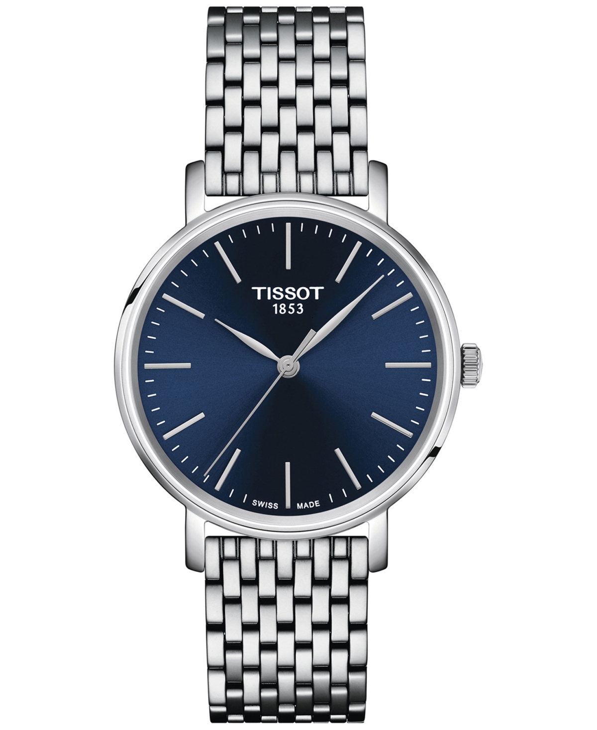 Tissot Women's Swiss Everytime Stainless Steel Bracelet Watch 34mm In Grey
