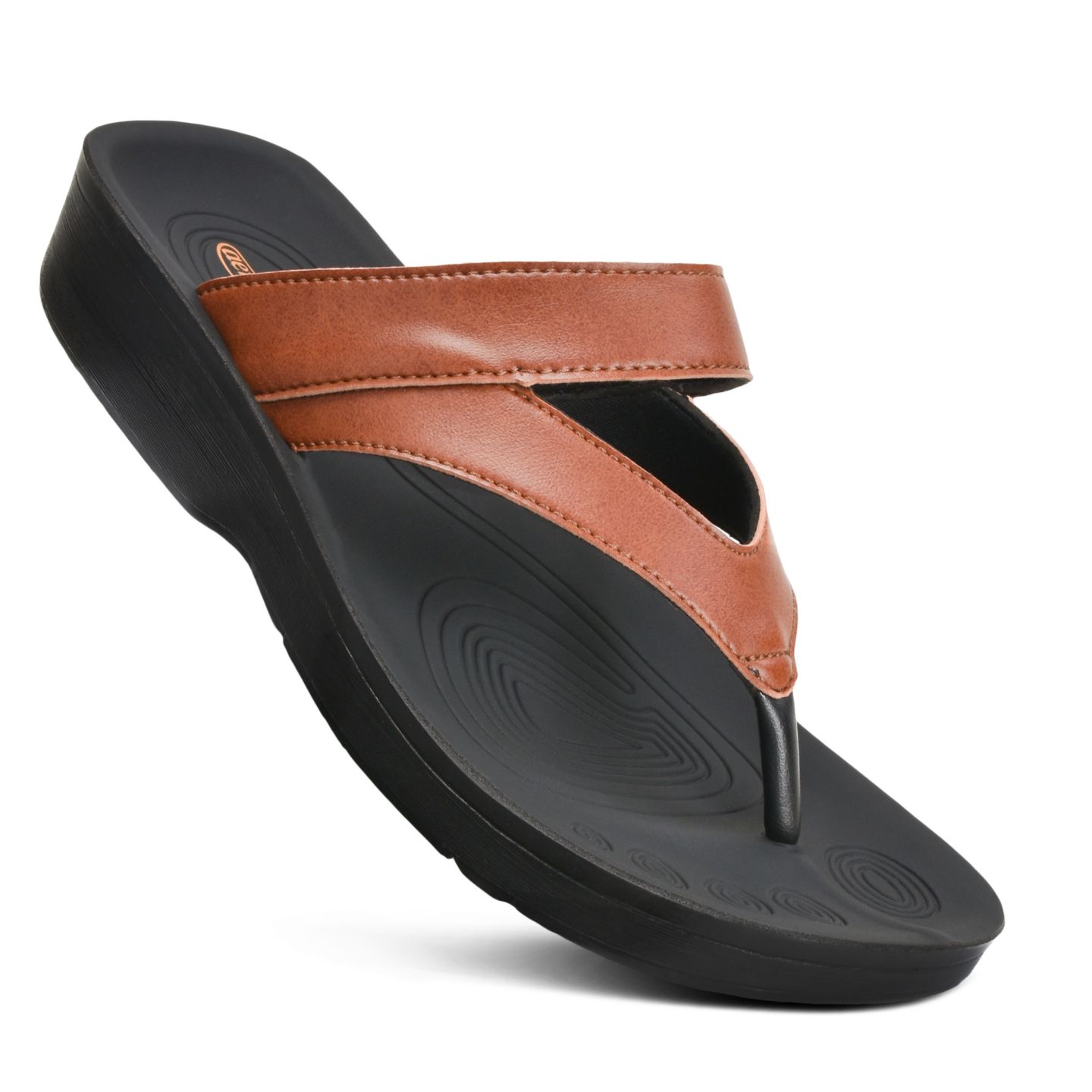 Женские сандалии Aerothotic Glen Comfortale Walking, цвет: Рыжевато-коричневый — фото 1