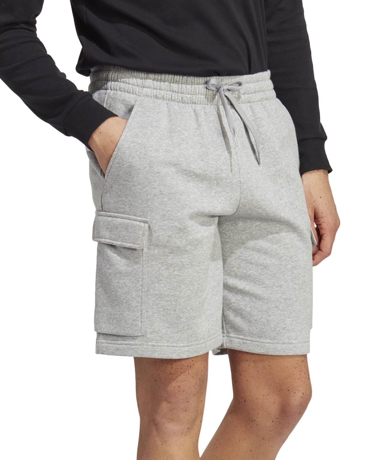 Adidas Originals Adidas Essentials Fleece Cargo Shorts In Mgh