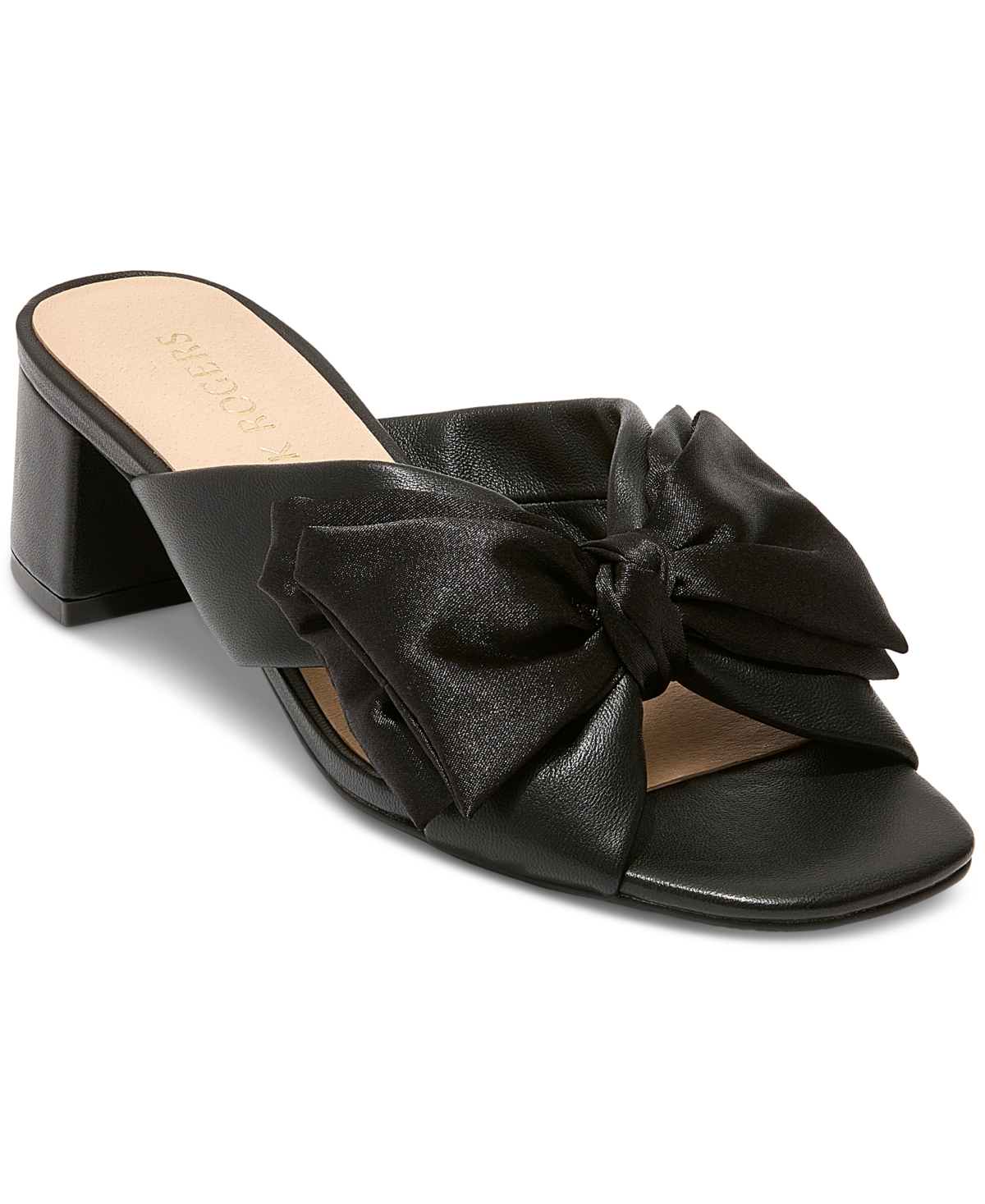 Shop Jack Rogers Women's Debra Bow Slip-on Dress Sandals In Black