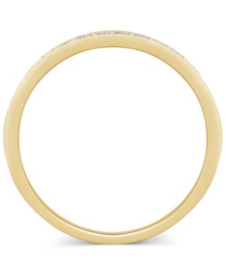 Diamond Milgrain Band (1/4 ct. t.w.) in 14k White or Yellow Gold