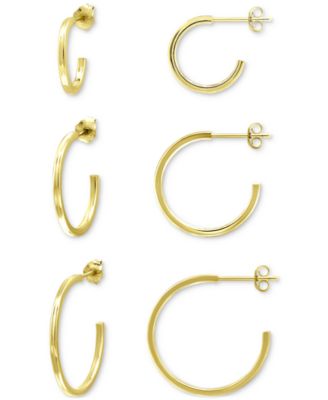 Giani Bernini - 3-Pc. Set Graduated Hoop Earrings