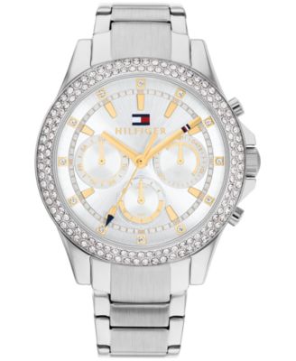 Women's Multifunction Silver-Tone Stainless Steel Watch 38mm