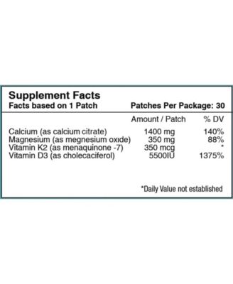 Vitamin D3 Plus Calcium Vitamin Patch by (30-Day Supply)