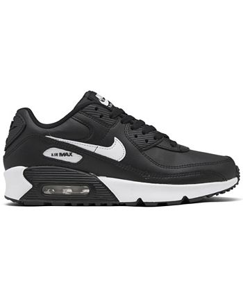 Nike Big Kids Air Max 90 Leather Running Sneakers from Finish Line - Macy's